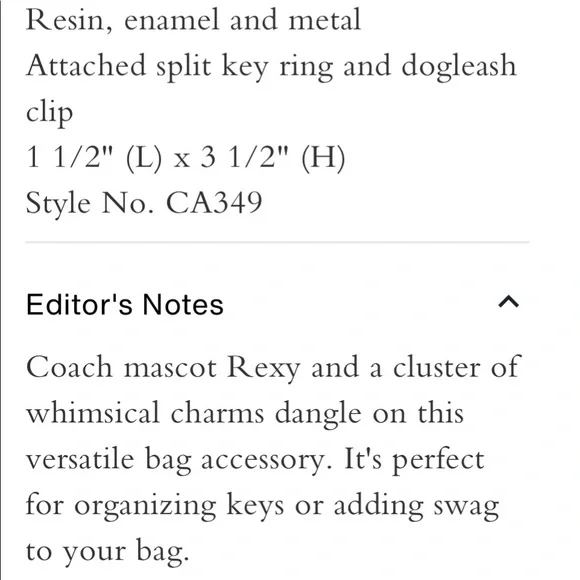 NWT Coach Limited Edition Cluster Bag Charm - Picture 4 of 6